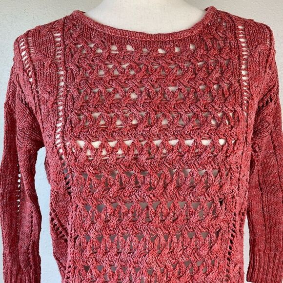 American Eagle Outfitters Loose Knot Cropped Sweater Size XS EUC - Picture 2 of 7